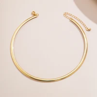 Collier Ras du Cou en Forme de Cercle Épais pour Femme, Élégant, Simple, Bijoux à la Mode, Accessoires Féminins, 2023 3