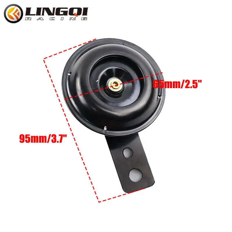 LINGQI Pit Dirt Bike Motorcycle Loud Horn Speakers Waterproof 12V for Electrical Moto Round Warning Voice Signal Accessories,motorcycle electric horn
