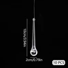 10Pcs Transparent Acrylic Hummingbird Pendant Ornaments Clear Mini Bird Animal Hanging Ornaments for Home Decoration Accessories 6