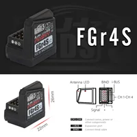 Flysky FGR4S V2 Receiver AFHDS Single-Antenna Bidirectional PWM /PPM / IBUS Output Receiver for flysky NB4 PL18 RC Transmitter 2