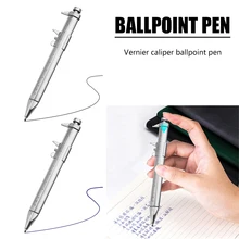 

Calipers Vernier Caliper Tool Ballpoint Pen Silver Vernier Caliper Multifunction Pen Creative School Gifts Marker Pen 0-100MM