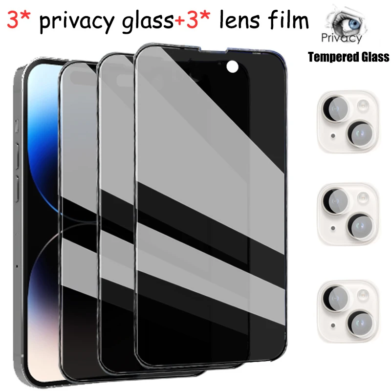 100D Protective Glass For iPhone 15 14 13 12 11 Pro Max Cristal