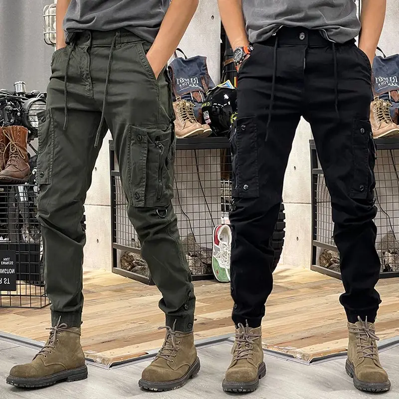 Camo-Navy-Trousers-Man-Harem-Y2k-Tactical-Military-Cargo-Pants-for-Men ...