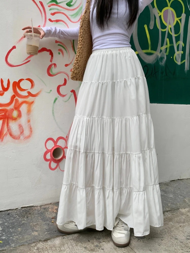 ★SIO★CORSAGE LONG SKIRT [BLACK]★正規品/韓国送料込 Long embroidered skirt Black / Gray for Women | Maje