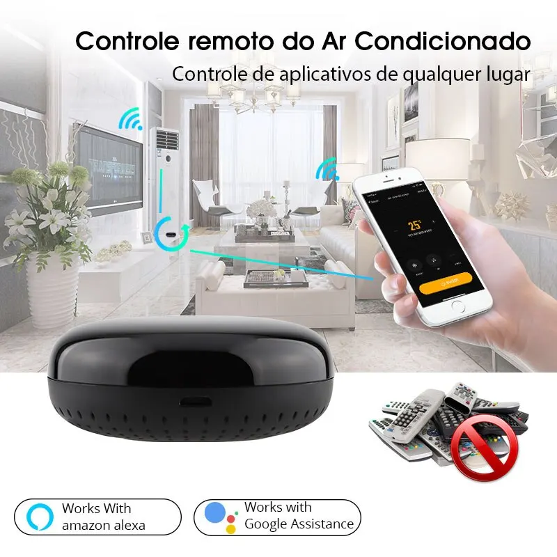 MOES Tuya WiFi IR Remote Control for Air Conditioner TV Smart Infrared Universal Controller for Alexa Google Home