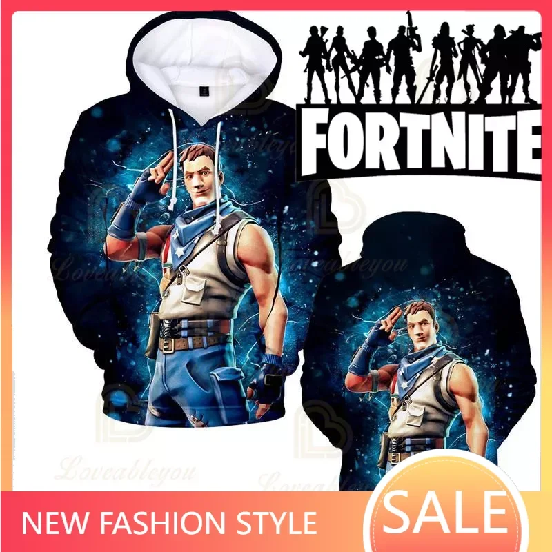 3D Swearshirt Ragazzi Ragazze Top Fortnite Penny Victory Child Wear Battle Royale Kids Hero Felpa Con Cappuccio Felpa Vestiti