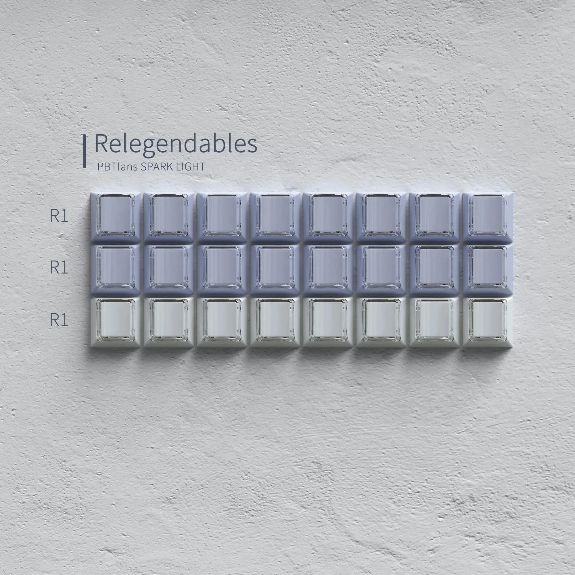 Child Kits] PBTfans Spark Light Keycap Mod/Numpad/Spacebar/40s