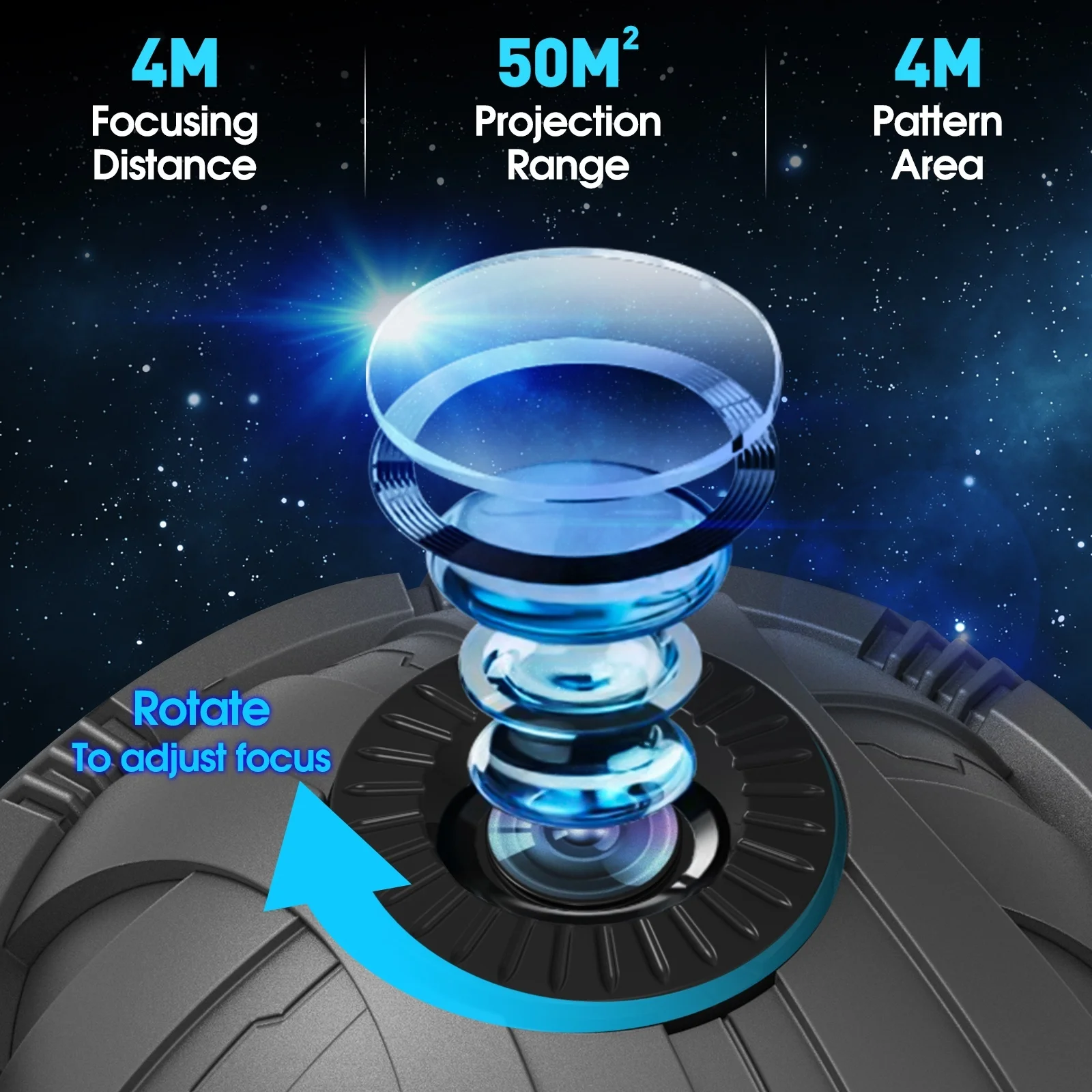 UFO LED 별 프로젝터 야간 조명, 8 in 1 천문관 프로젝션, 갤럭시 별이 빛나는 하늘 프로젝터 램프, 어린이 선물 방 장식, 신제품