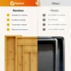 Adjustable Expandable Bamboo Drawer Organizer for Kitchen,Bedroom or Living Room-Ideal for Organizing Cutlery,Silverware& Knives 2