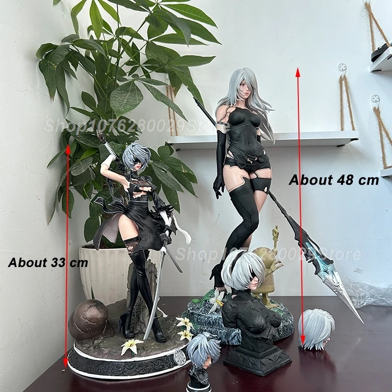 ニーア オートマタ　A2 2B フィギュア　ガレージキット　48cm Amazon.co.jp: ニーア オートマタ A2 2B フィギュア1/4スケール