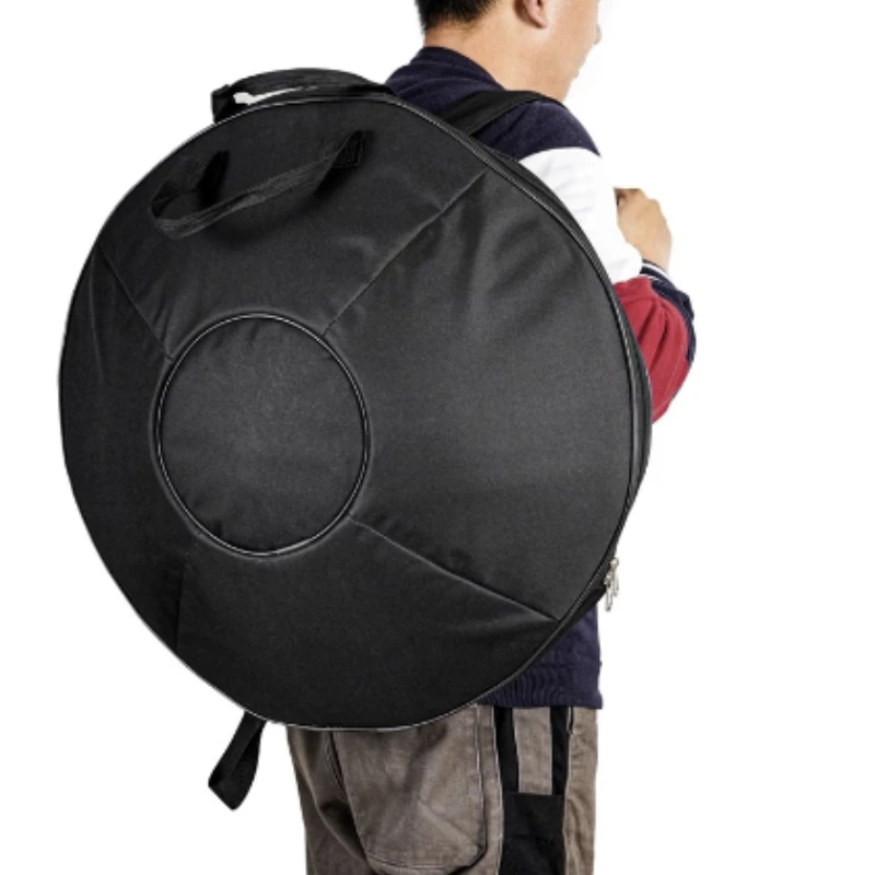 440Hz Hand Forged Drum for Meditation D Steel Tongue Nitrogen Stainless Steel Tapping 9 Tone 22 in