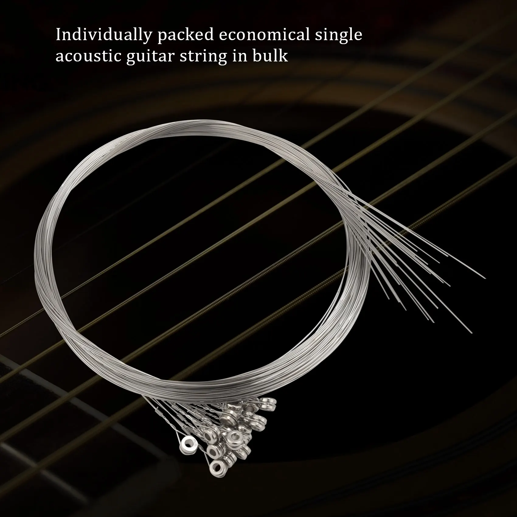 20Pack Single Electric Guitar Strings Bulk .011 High E (Medium) 11 Gauge