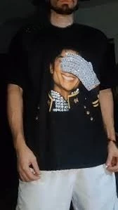 2026 New Spring Summer Women's MJ Michael Jackson Printed Neutral O-Neck Short Sleeve Women's Fashion Hip Hop T-shirt Fan Gift