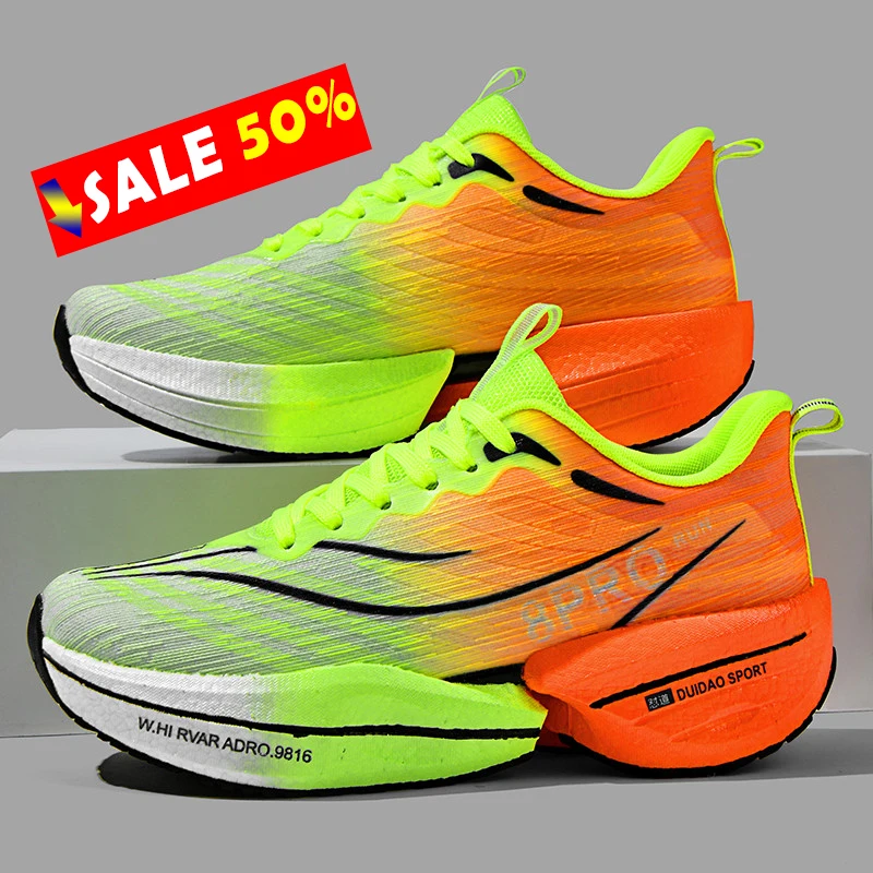 NEW 2025 Marathon Air Cushion Men Sports Running Shoes Breathable Lightweight Women's Comfortable Athletic Nonskid Sneakers