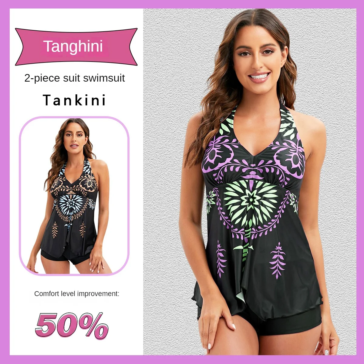 

Новинка 2023, женский купальник с принтом, боди с открытой спиной, для фитнеса, сексуальный комплект из 2 предметов, бикини, купальник, бразильский Летний Пляжный Купальник