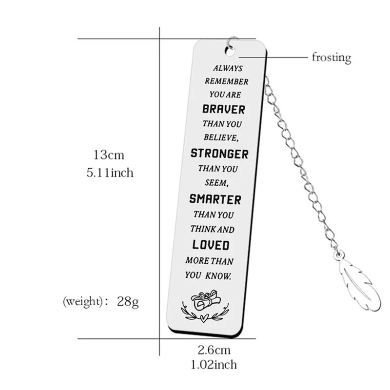 AED7-4Pcs 2024 펜던트 졸업 인사말 교사, 학생을 위한 책갈피 선물