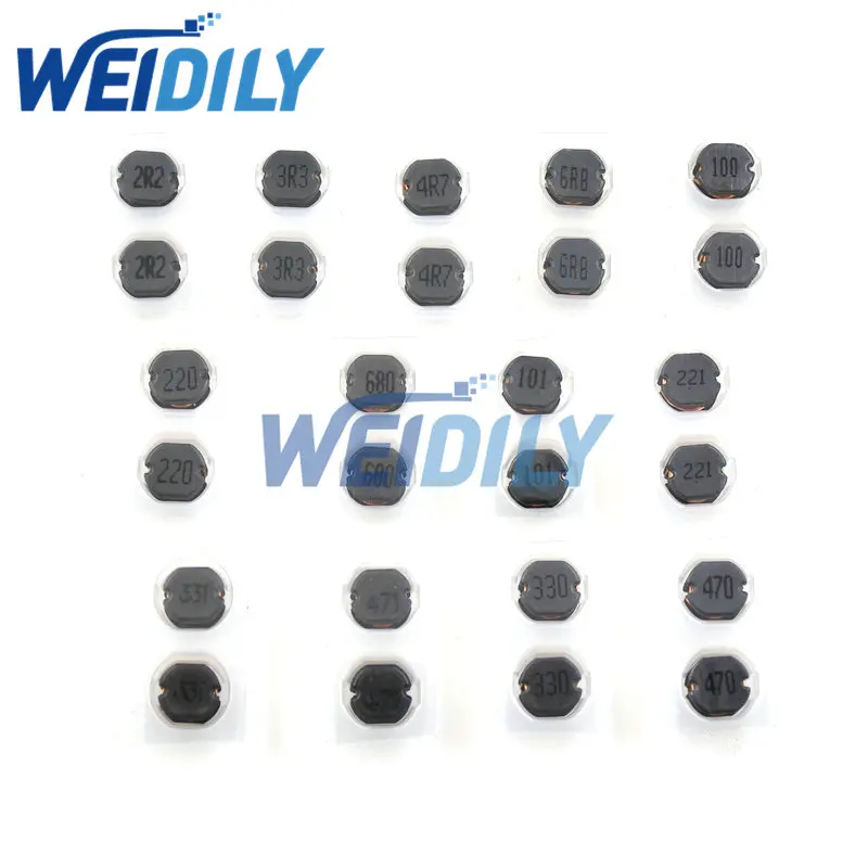 SMD Power Inductor Kit CD32 CD43 CD54 CD75 2.2uH-470uH 2.2uH-220uH Wire Wound Chip inductance Inductors Set 26/39/65/50PCS