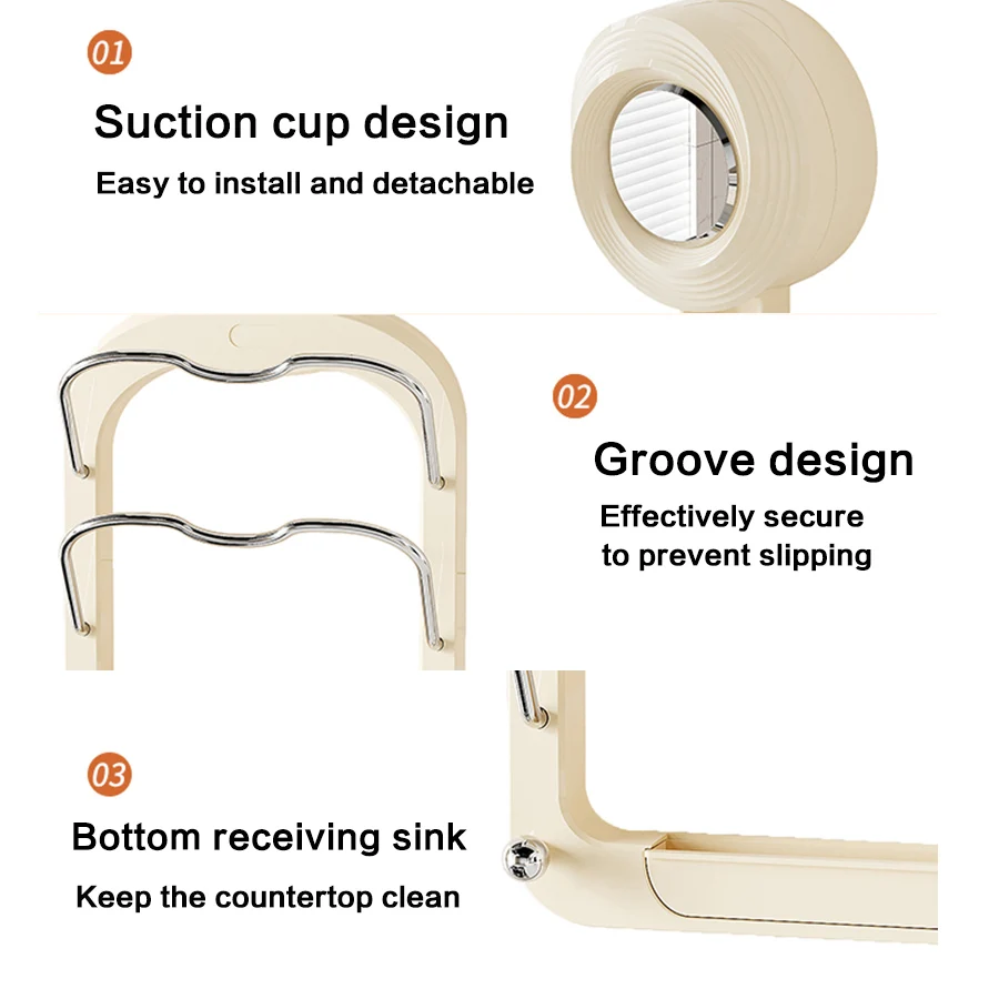 1Pcs Suction Cup Pot Lid Holder, Wall-Mounted Pot Lid Holder, Punch-Free Kitchen Storage Rack, Multi-Purpose Storage Rack, Cutting Board Rack, Multi-Layer Chopping Board Rack 5