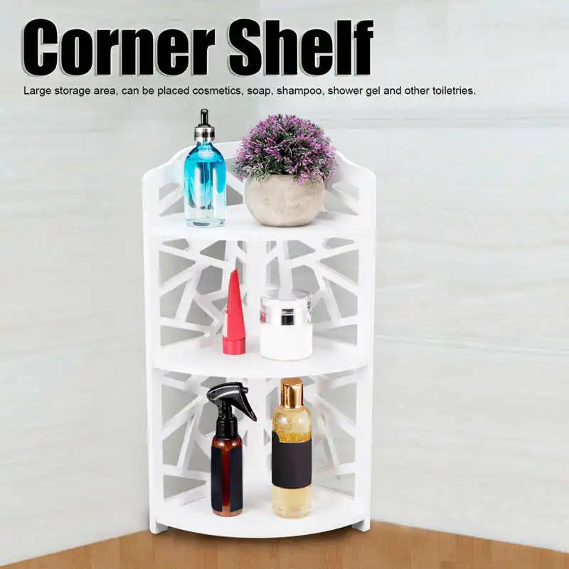 Corner Storage Holder Shelves 3 Tier Small Corner Shelves Plant