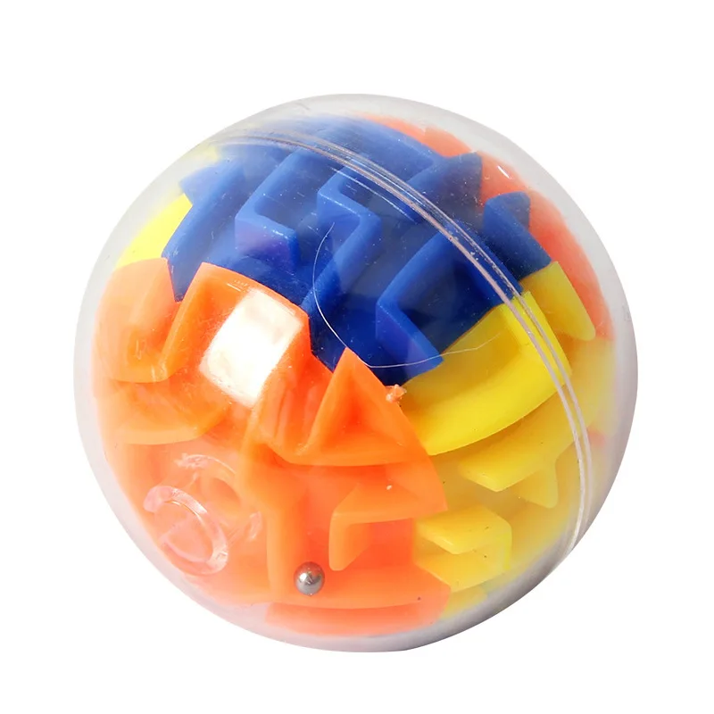 Mini 3D Magic Maze Puzzle Ball Cube Game Globe Sphere Bulk Labyrinth Toys Brain Teaser Game Learning Education Puzzle Toys Gifts