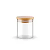 25ml Transparent Glass BottlesJars Vials Terrarium with Bamboo Lids for Art Crafts Wedding Favors 2pcs/5pcs/10pcs/12pcs/20/24pcs 5