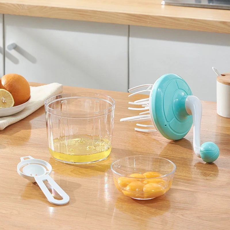 Household baking tools, cake cream beater, stirring rod, egg white foaming machine, semi-automatic hand cranked egg beater