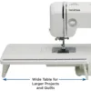 Sewing and Quilting Machine, XR3774, 37 Built-in Stitches, Wide Table, 8 Included Sewing Feet 2