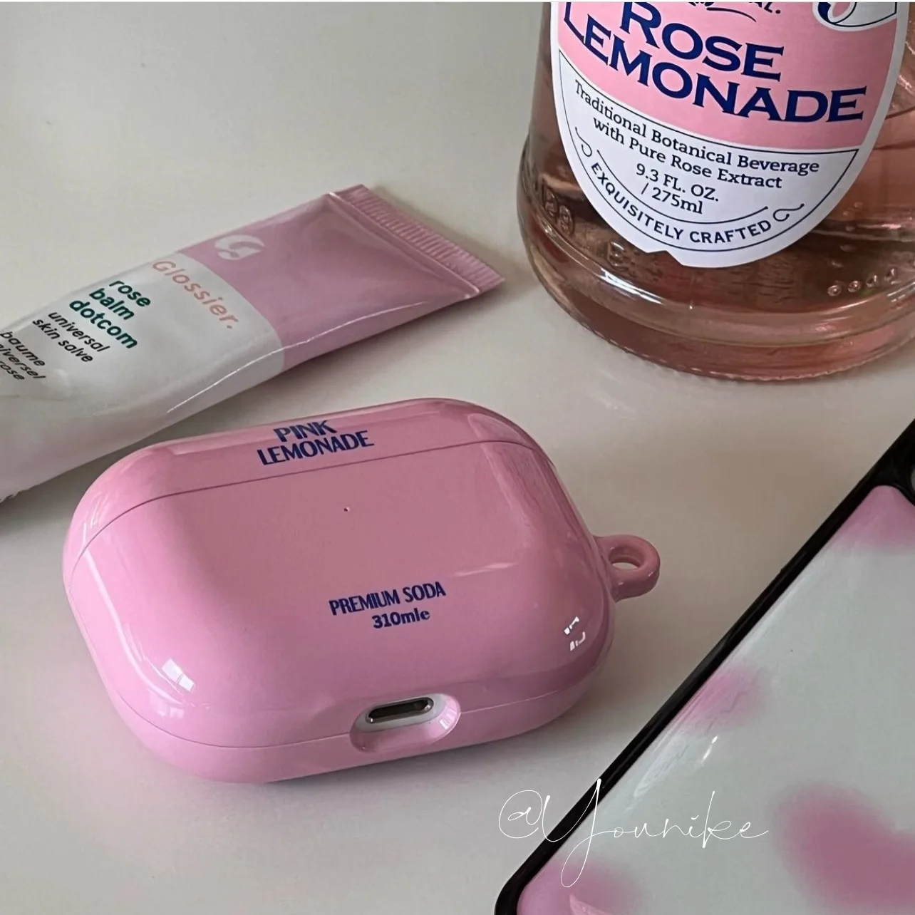 Coreano Ins Girl Pink Lemon Toner Airpods1/2 Custodia Protettiva Bluetooth Wireless Custodia Rigida Airpods Pro3