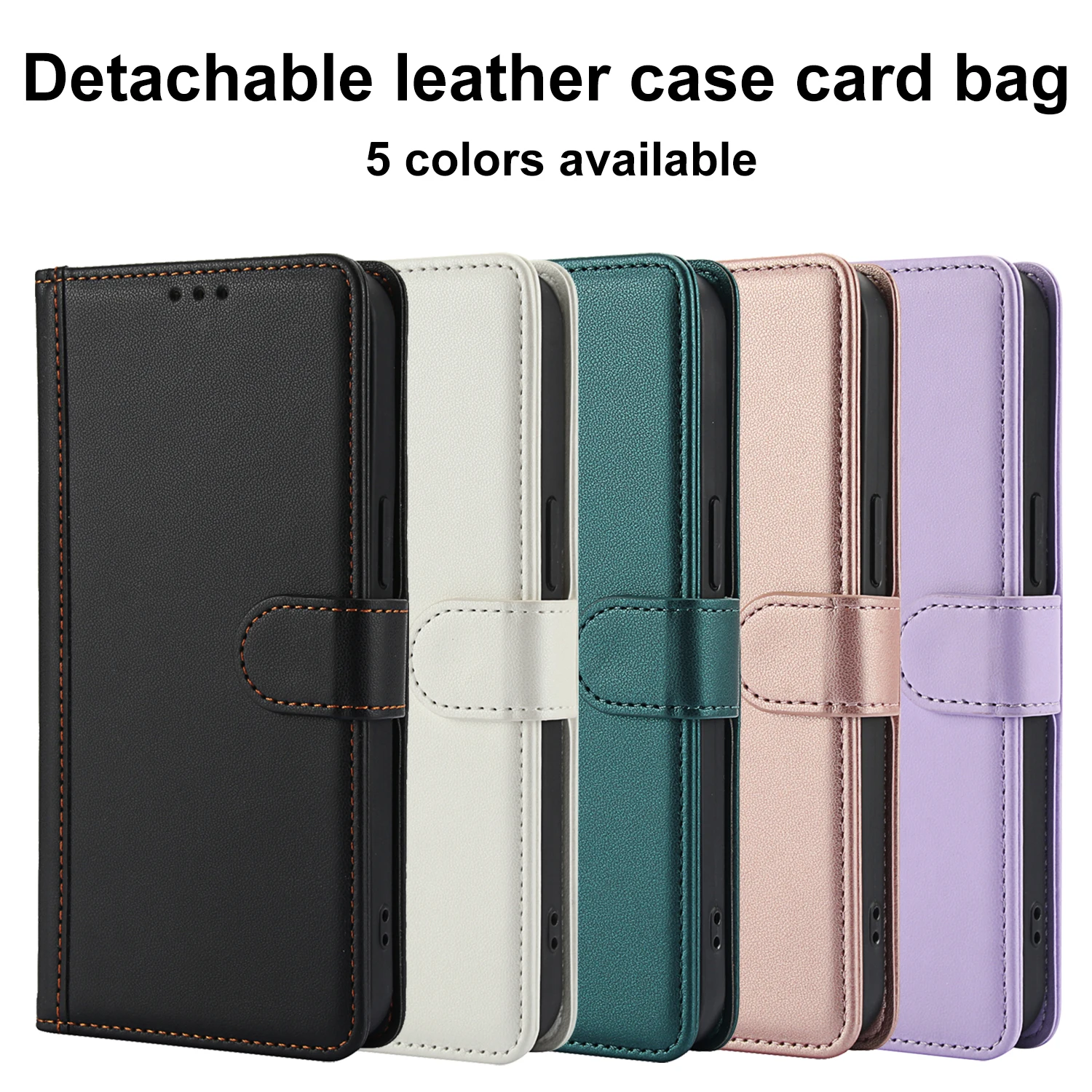 Capa de couro tipo carteira para cartões crossbody Solt para iPhone 16 Pro Max 15 Plus 14 13 12 11 XS XR SE 2022 Capa tipo cordão tipo livro_voghion.com