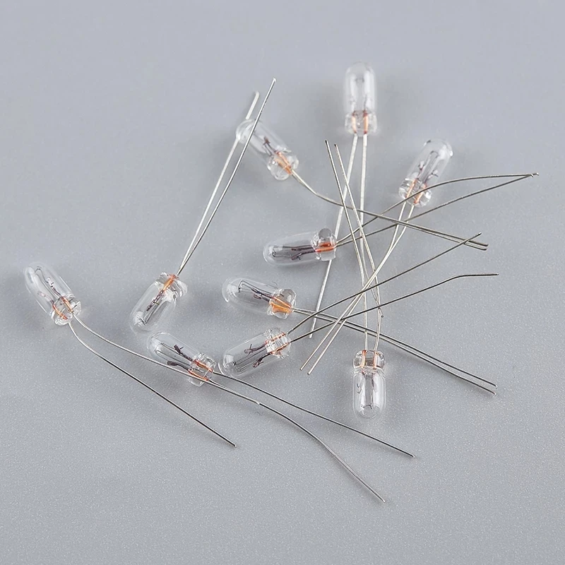 10/25/50pcs/lot Miniature 0.07A 3mm 4mm 5mm 3V/6V/9V/12V/24V Mini Lamp Light Bulb Edison Incandescent Filament Rice