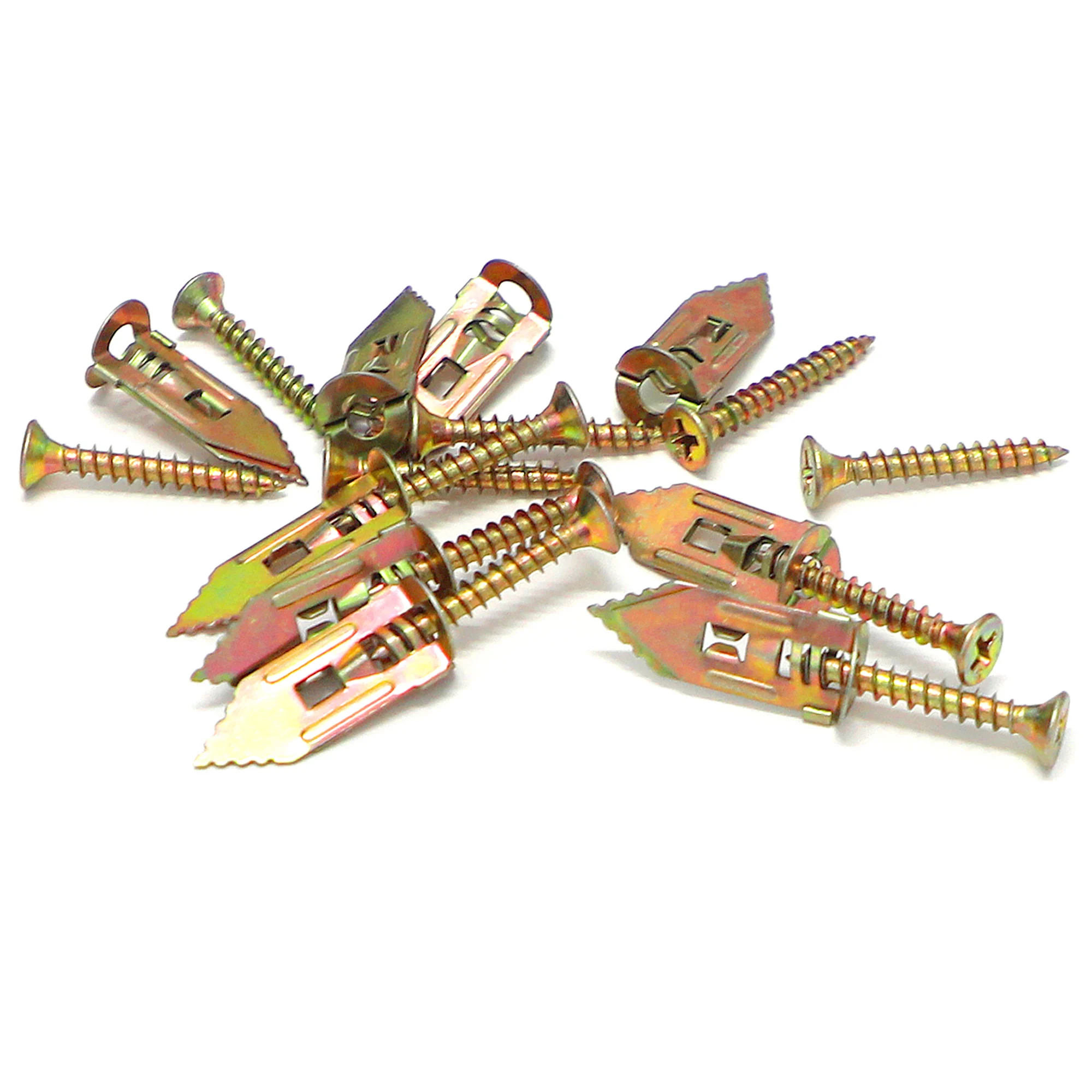 Self Drilling Drywall Anchors with Screws Kit 30/60/100set With A 30mm Length Gypsum Expansion Drywall Anchor Screw