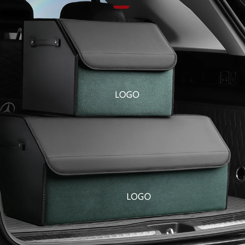 custom-metal-logo-collapsible-car-trunk-storage-box-high-capacity-organizer-leather-trunk-tool-box-auto-accessories-storage-bag