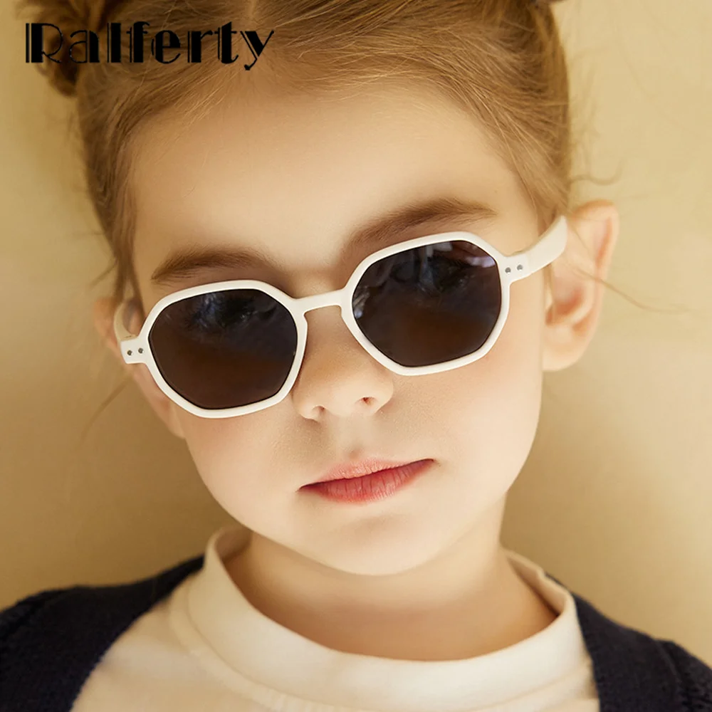 Kids Sunglasses Flexible Ultra-light Soft Baby Polarized Hexagonal Anti-glare Eyepieces Infant Girl Boy