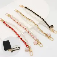 Chaîne de téléphone portable universelle anti-perte avec perles, cordon de poignet pour téléphone portable, chaîne de téléphone portable perlée SJGS19 2