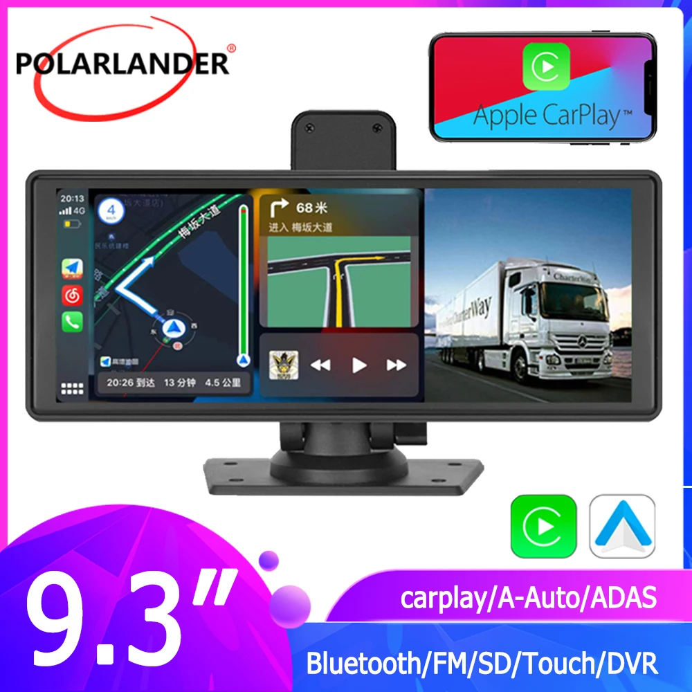 

Portable Monitors Android Auto IPS Large Screen Bluetooth Car Multimedia Player 9.3 inch Wireless Carplay For BMW Toyota Car