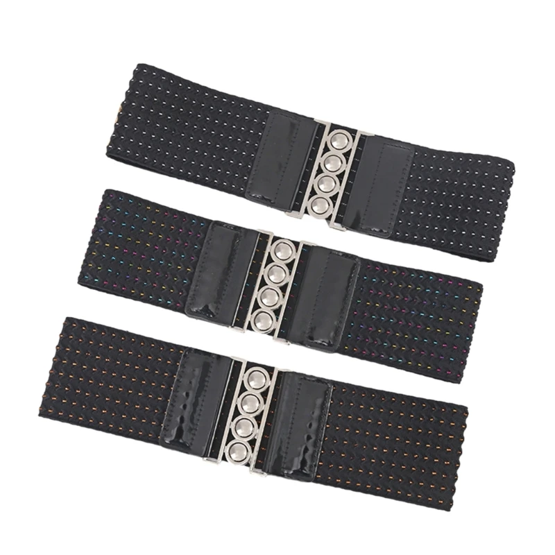 

Stretchy Waist Belt Solid Color Stitches Stretchy Belt for Wrap Dress Halter Dress Night Club Sexy Belt for Party Dancin