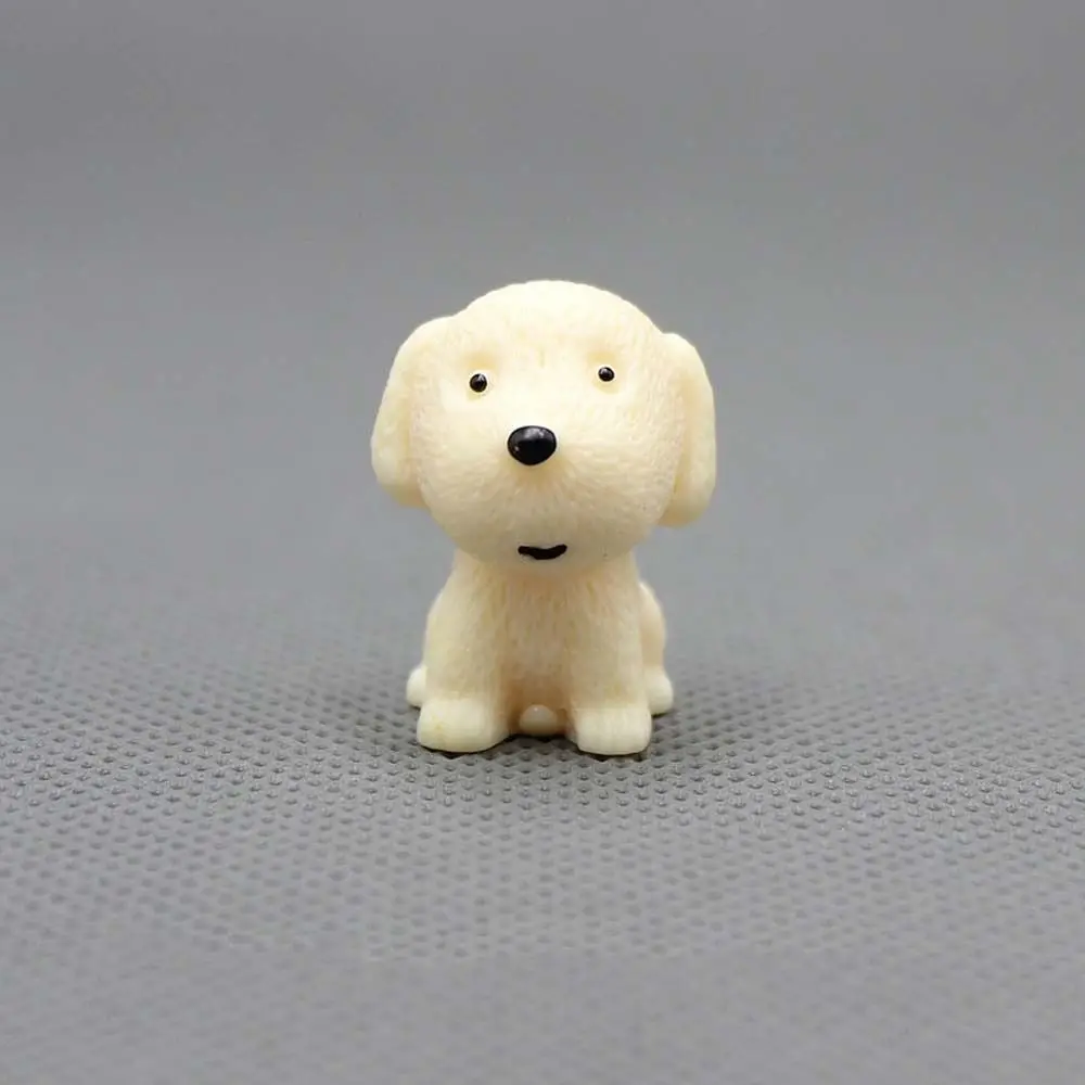 Realistic Mini Resin Dogs Home Decor Cute Animals Puppy Miniature Figurines DIY Decoration Cartoon Dog Ornaments Micro Landscape