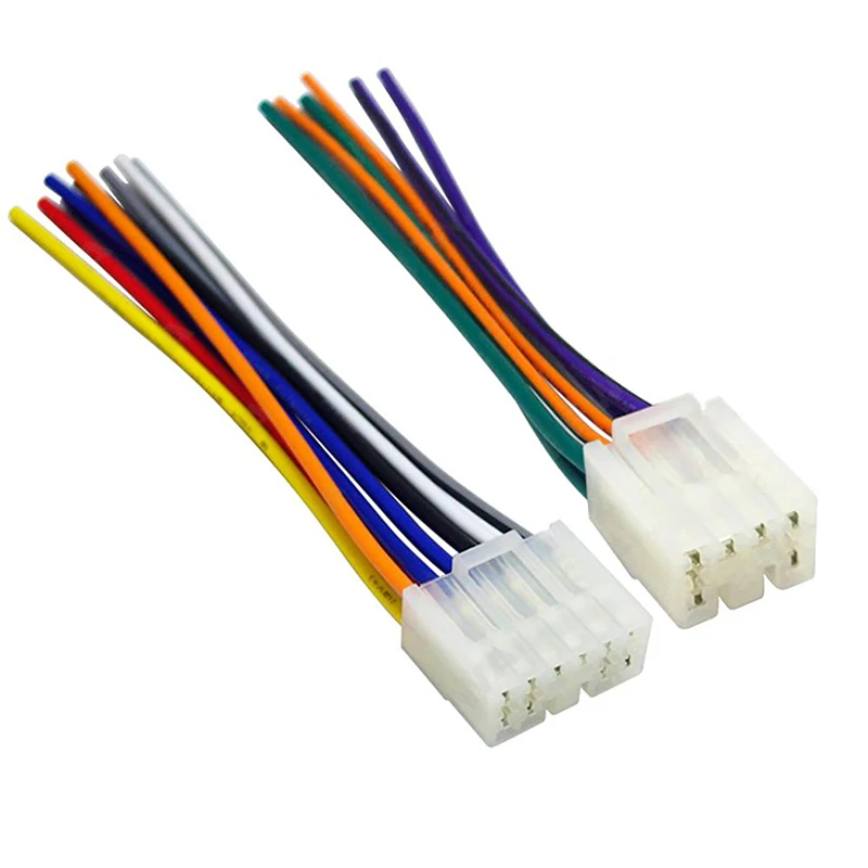 2Pcs Car Radio Stereo CD Player Wiring Harness Cable Installation Kit Toyota Car Accessories Supplies Products