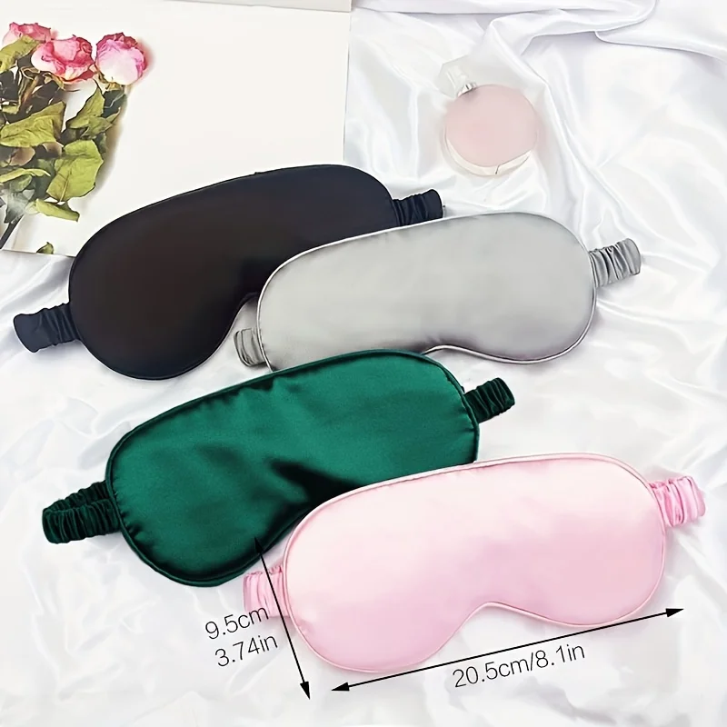 Double-sided imitation silk sleep eye mask image 4