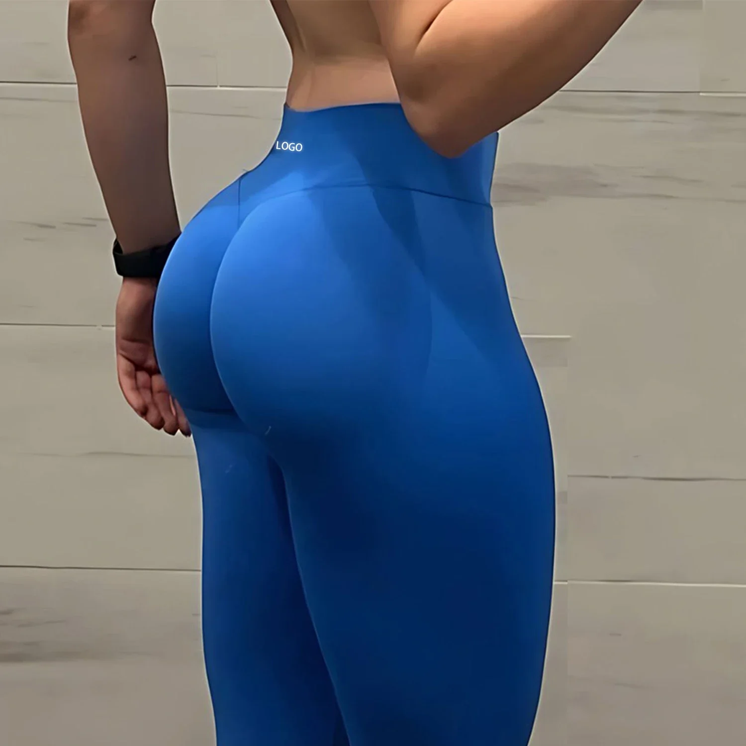 Impact Leggings With Logo Gym Seamless Leggings Women Low Waist Scrunch Bum Leggings Workout Clothes Sports Tights Yoga Pants 2