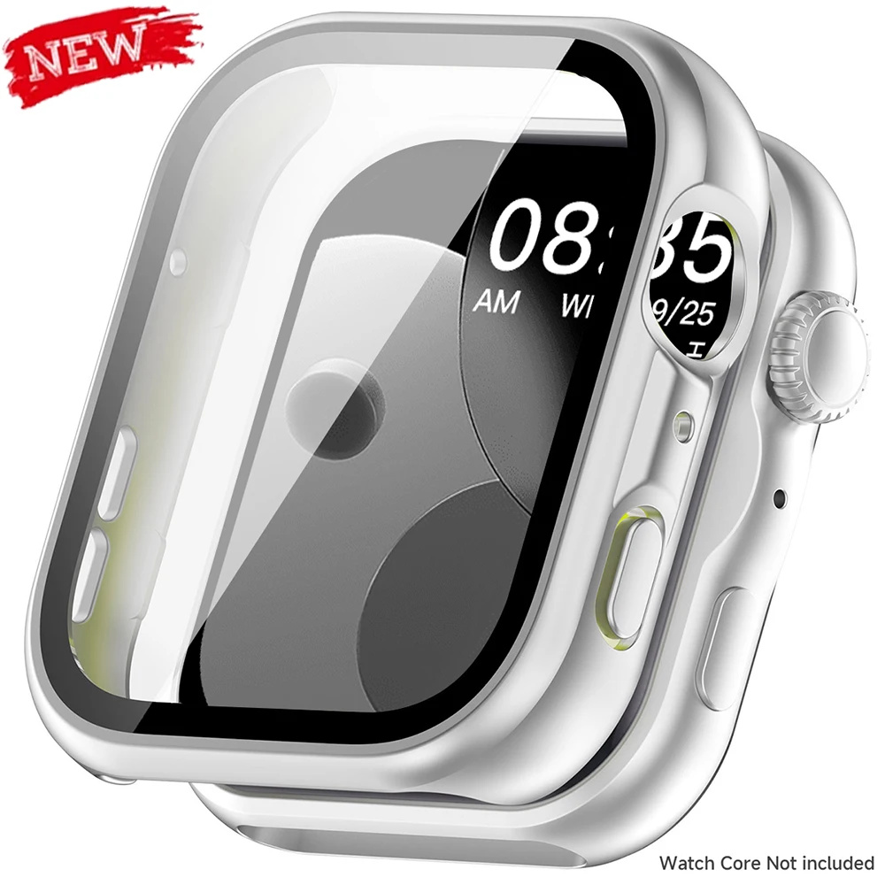 Premium Tempered Glass Screen Protector & Hard PC Bumper Case