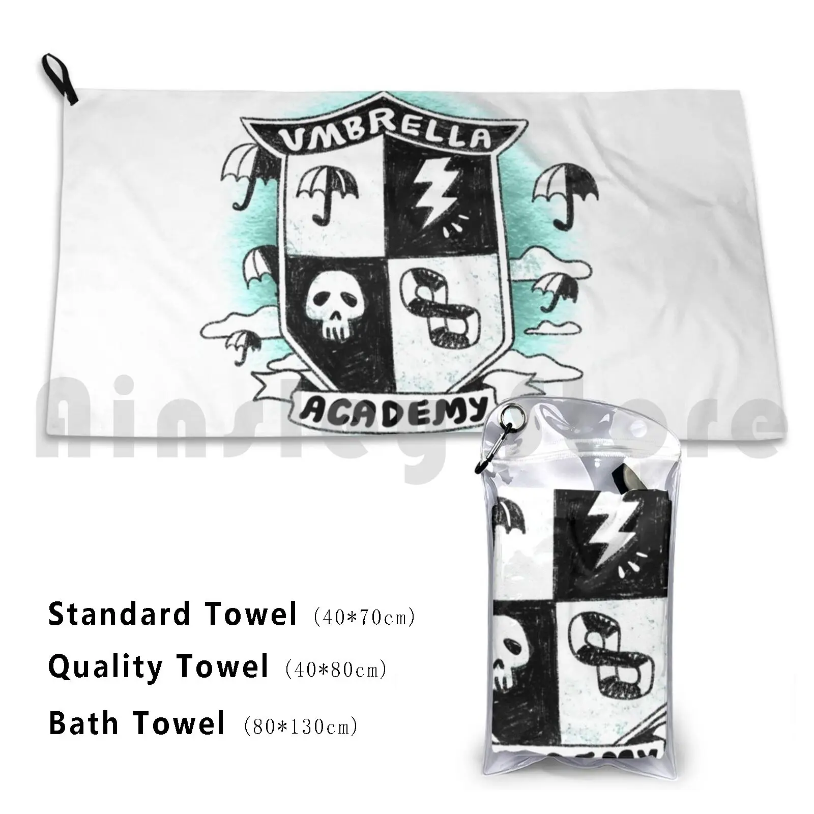 Umbrella Academy Bath Towel Beach Cushion Umbrella Academy Cast Umbrella Academy Comic Umbrella Academy Season 3