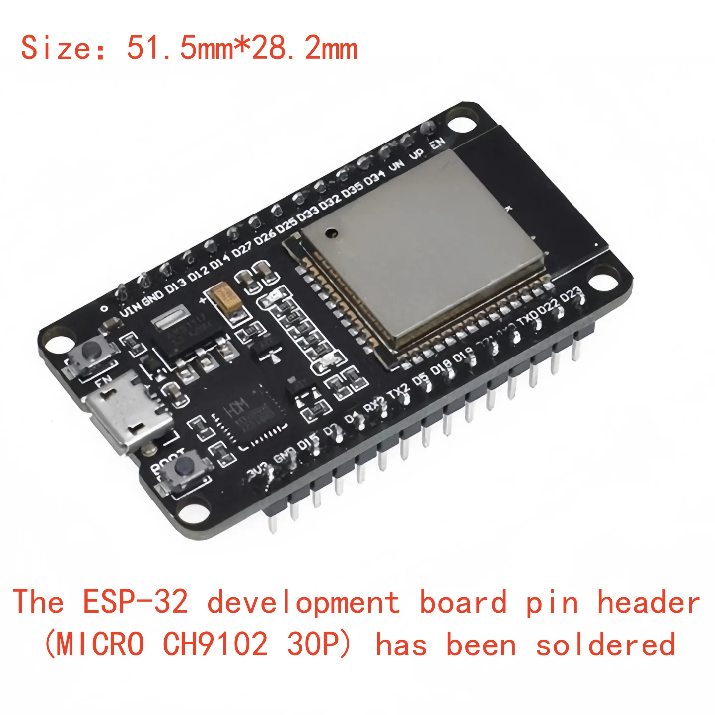 ตัวเลือกสินค้า บอร์ดพัฒนา ESP32 Wi-Fi & Bluetooth 2-in-1 ดูอัลคอร์
