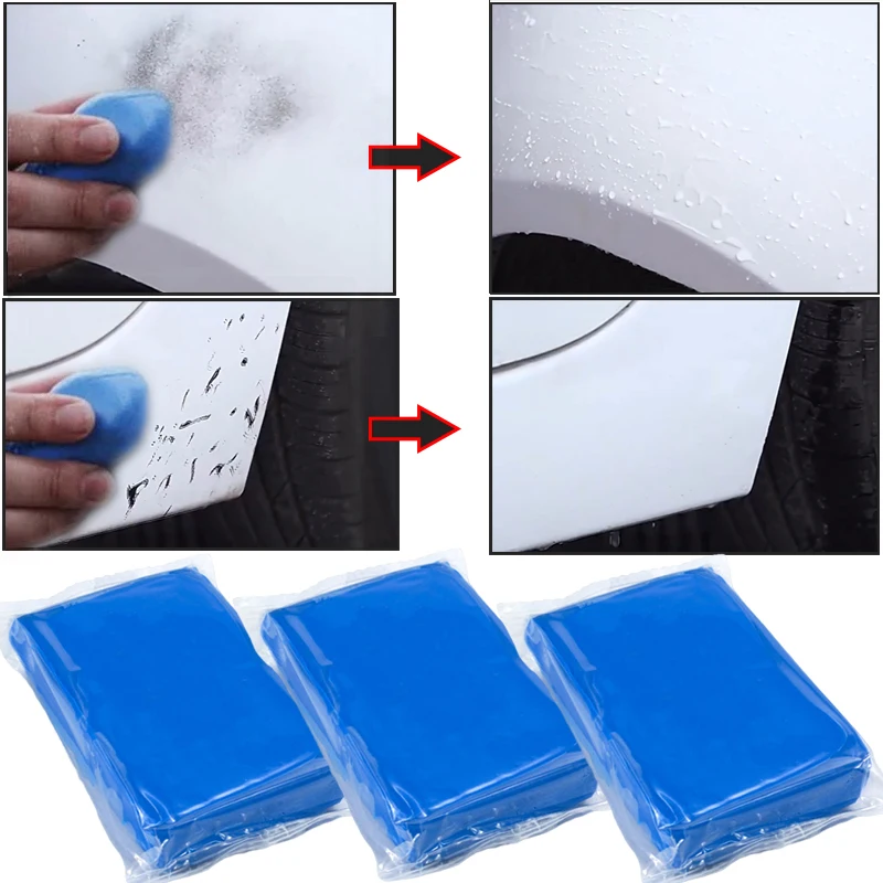 

Clay Bar Auto Detailing Cleaner Car Wash Mud Stain Removal Sludge Mud Magic Clean Wiper Blue Car Cleaning Tool Auto Accessories