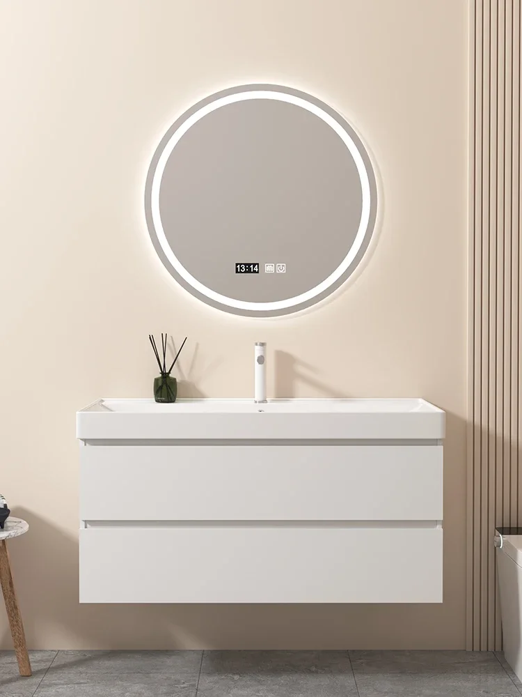 Gong Cai Big Belly Basin Bathroom Cabinet Combination Ceramic Whole Washbin Oversized Caliber Basin Wash Face Wash