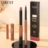 2023 New Matte Nude Lipstick Pen Long Lasting Lipliner Lip Pencil Waterproof Lip Liner Contour Sexy Red Lip Makeup Set For Women 1