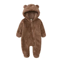 Winter Essentials Fleece Baby Clothes Romper Kids Boys Girls Pajamas Hooded Toddler Bodysuit Infant Jumpsuit Newborn Onesies 6
