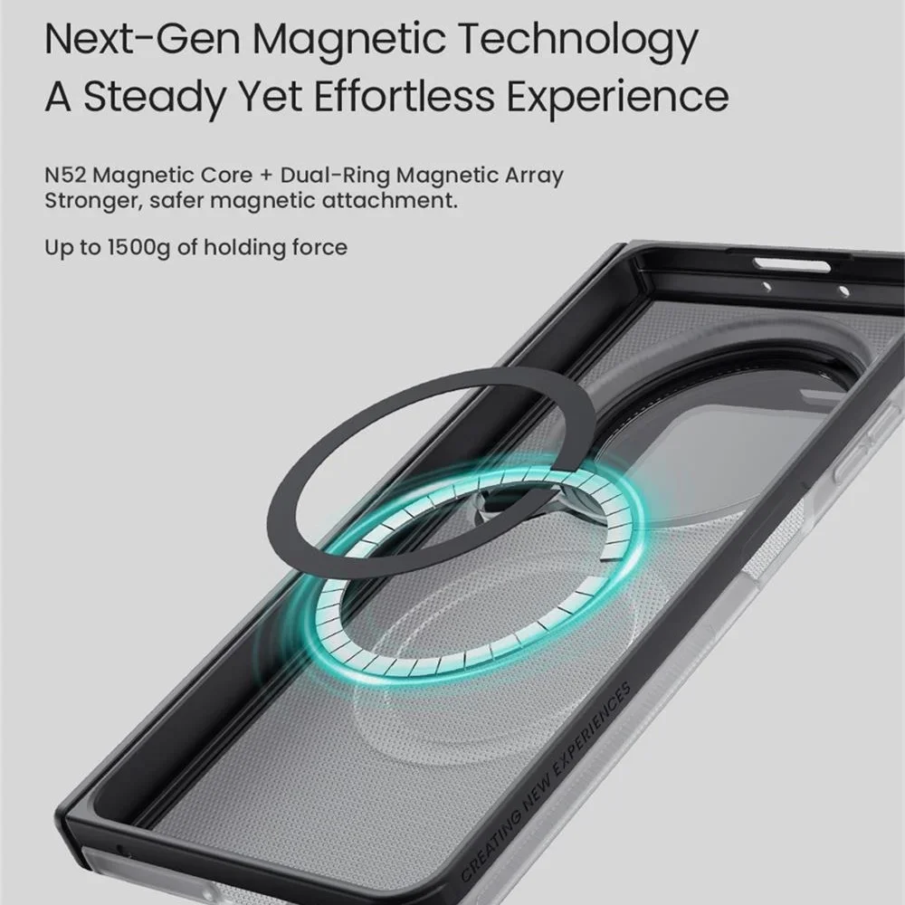 OPPO Find N6 MagSafe 케이스 NILLKIN Frosted Shield Prop 마그네틱 케이스 충격 방지 폰 홀더 카메라 커버 (Find N6 용)