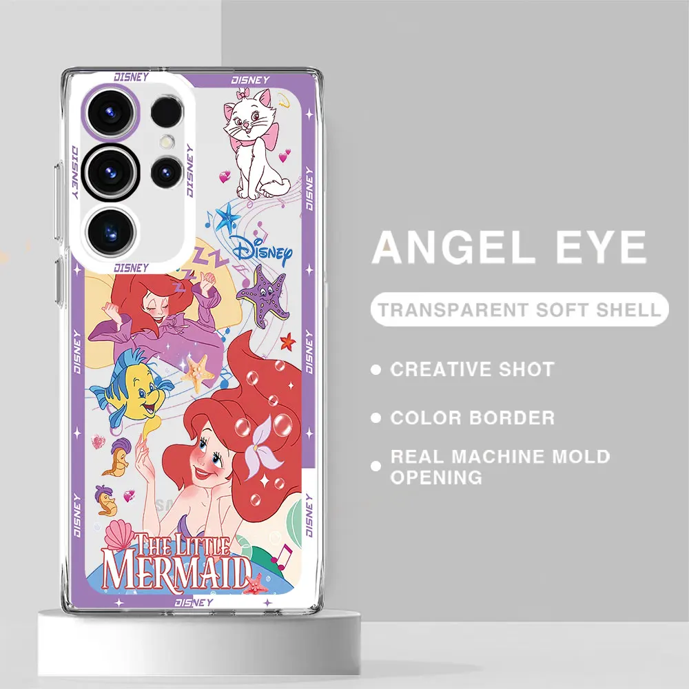 Custodia Per Samsung Galaxy S22 Ultra S20Fe S21 S10 Plus Note 10 Plus S20 Plus Cover Posteriore Disney Princess Beauty Cover In Silicone Trasparente