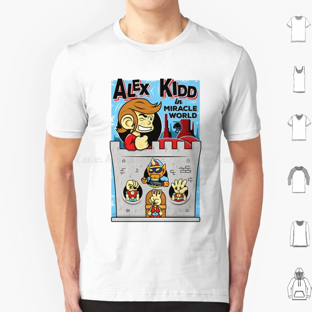 Alex Kidd In Miracle World T Shirt Cotton Uomo Donna Stampa Fai Da Te Alex Kidd Master System Miracle World Hi Teck World Shinobi World